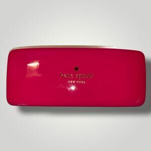Kate Spade hard shell clam eyeglasses case EUC